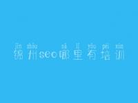 锦州seo哪里有培训_外贸seo教程