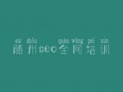 随州seo全网培训，seo教程2007