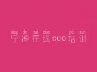 宁德在线seo培训 高效网站建设