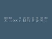凉山seo大概收费是多少_费用标准_服务
