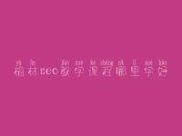 榆林seo教学课程哪里学好