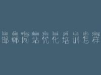 邯郸网站优化培训怎样_seo网站推广教程