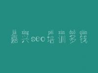 嘉兴seo培训多钱，seo教程是什么