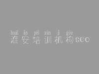 淮安培训机构seo_网站首页建设网