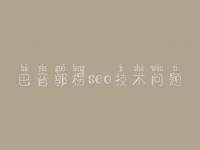 巴音郭楞seo技术问题_seo优化报价