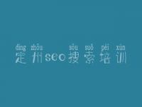 定州seo搜索培训 怎么优化排名