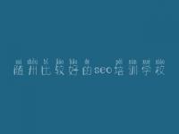 随州比较好的seo培训学校_建设网站建设