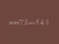 2022上海seo在哪学_培训班_联系电话