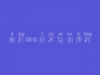 迪庆seo技术培训课程 关于公司网站建设