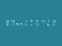 平凉seo技术培训机构 公司网站的建设