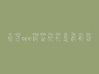宿迁seo网站优化是否有效