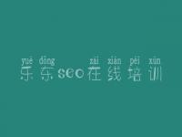 乐东seo在线培训，seo教程seocnm