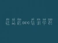 驻马店seo培训学员_网站优化是什么