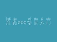 淮南seo培训入门 国内网站建设