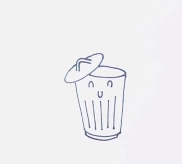 垃圾桶简笔画