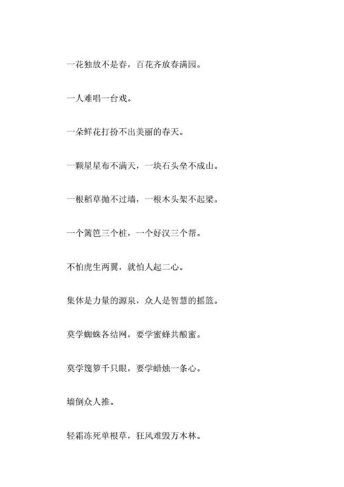 什么团结成语
