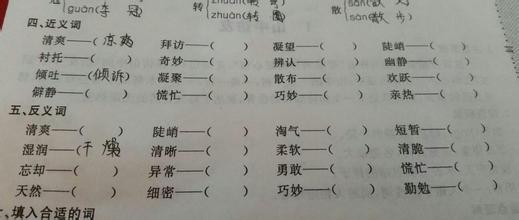 镇定的反义词