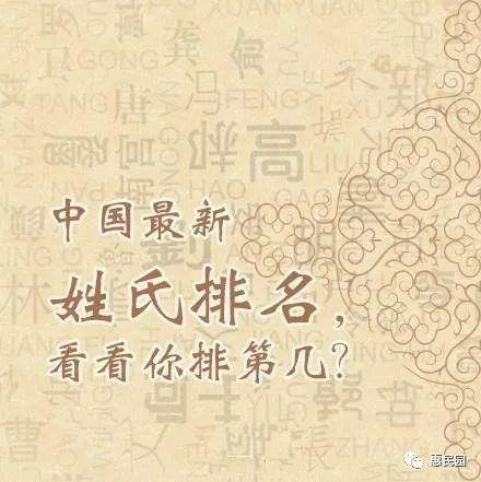 中国第一大姓