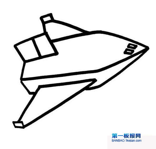 战斗机简笔画