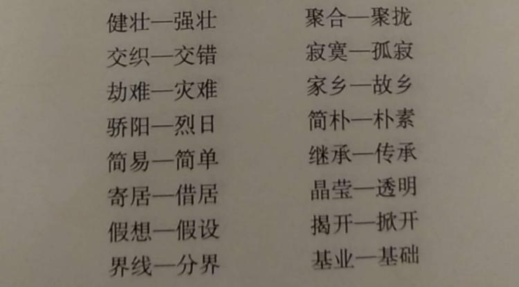 夸奖的近义词