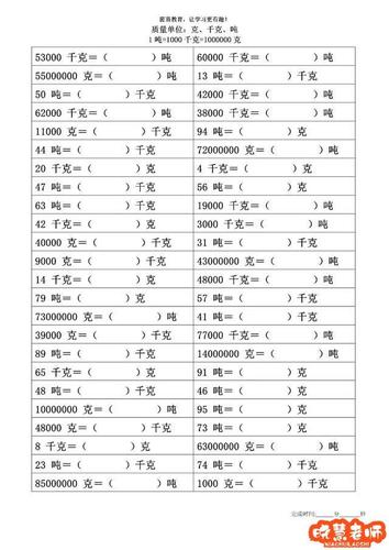 千克的单位符号