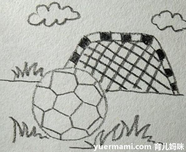 足球简笔画图片