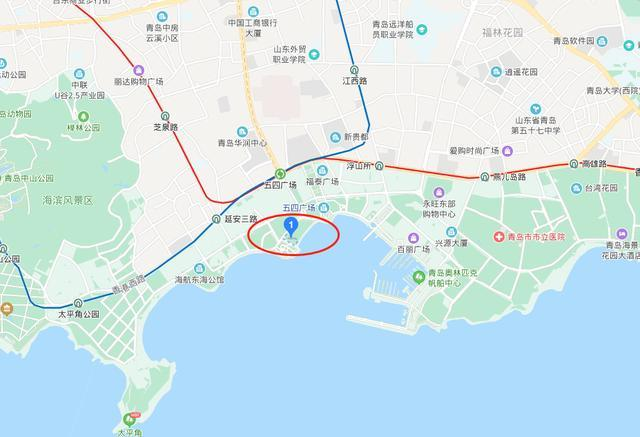 青岛站在哪个区