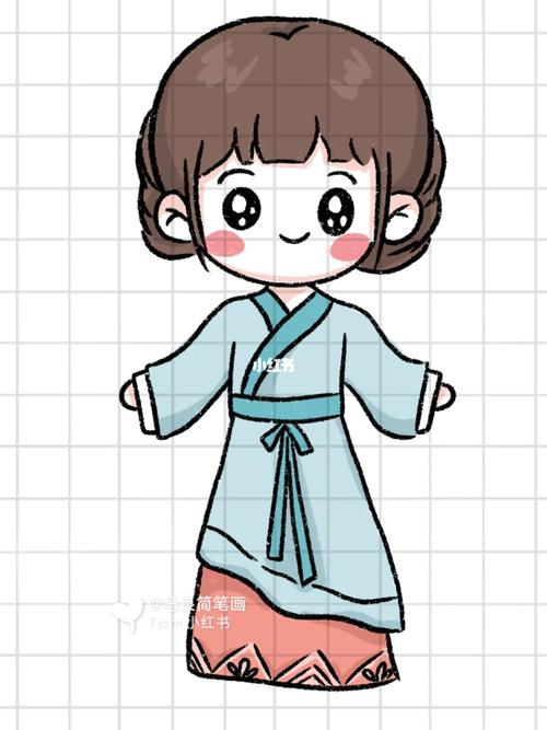 古风美女简笔画