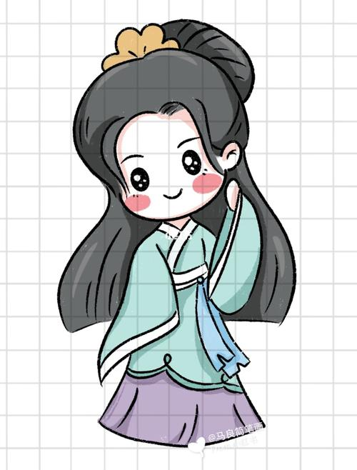 古风美女简笔画